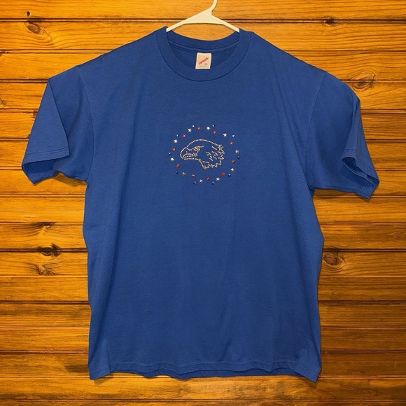 Jerzees Other - Vintage 90s Jerzees Shirt Unisex Size XL July 4th Eagle Blue T-Shirt Made In USA